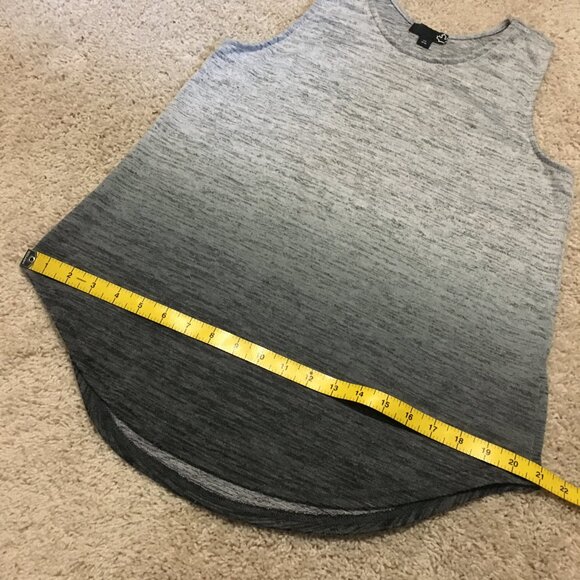 SEARS Crew Neck Gradient Marled Knit Tank Top - Picture 11 of 13